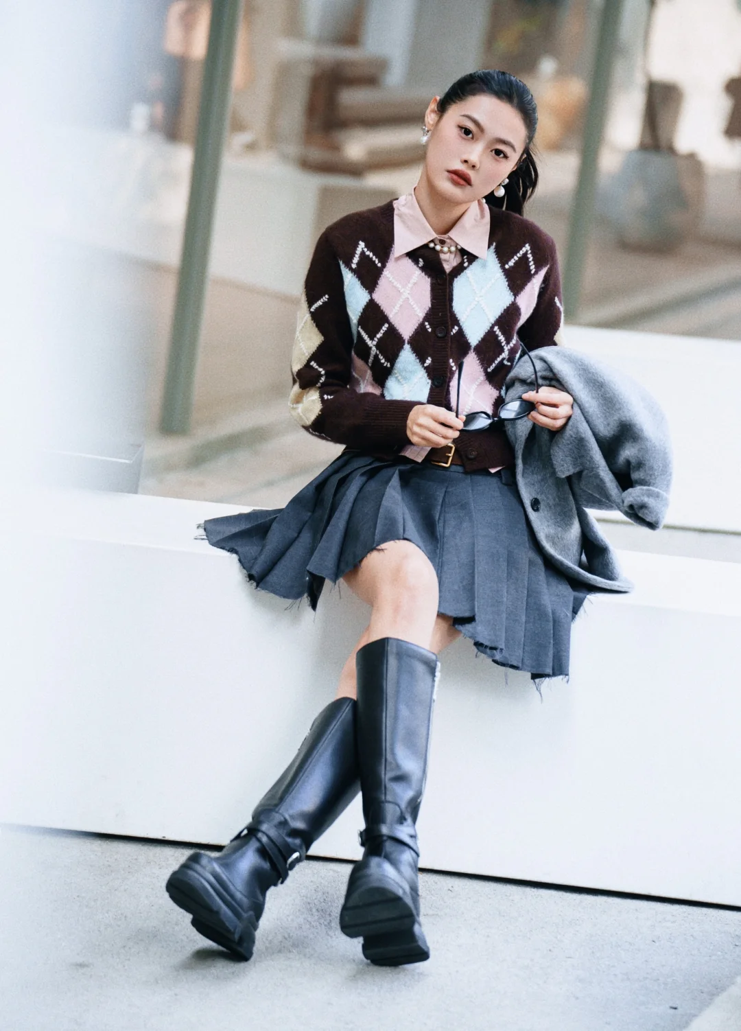 今日人设：高智感时髦学姐?