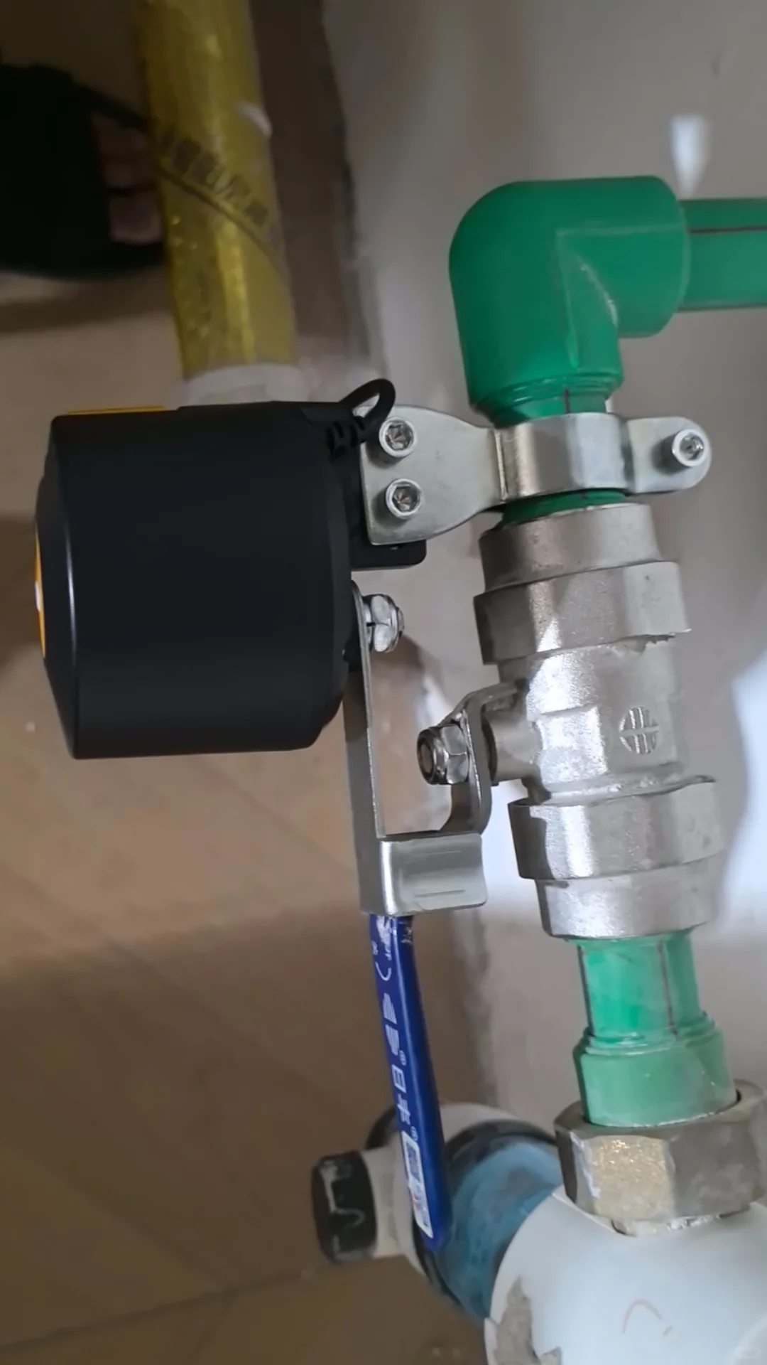 智能阀门按不上了。