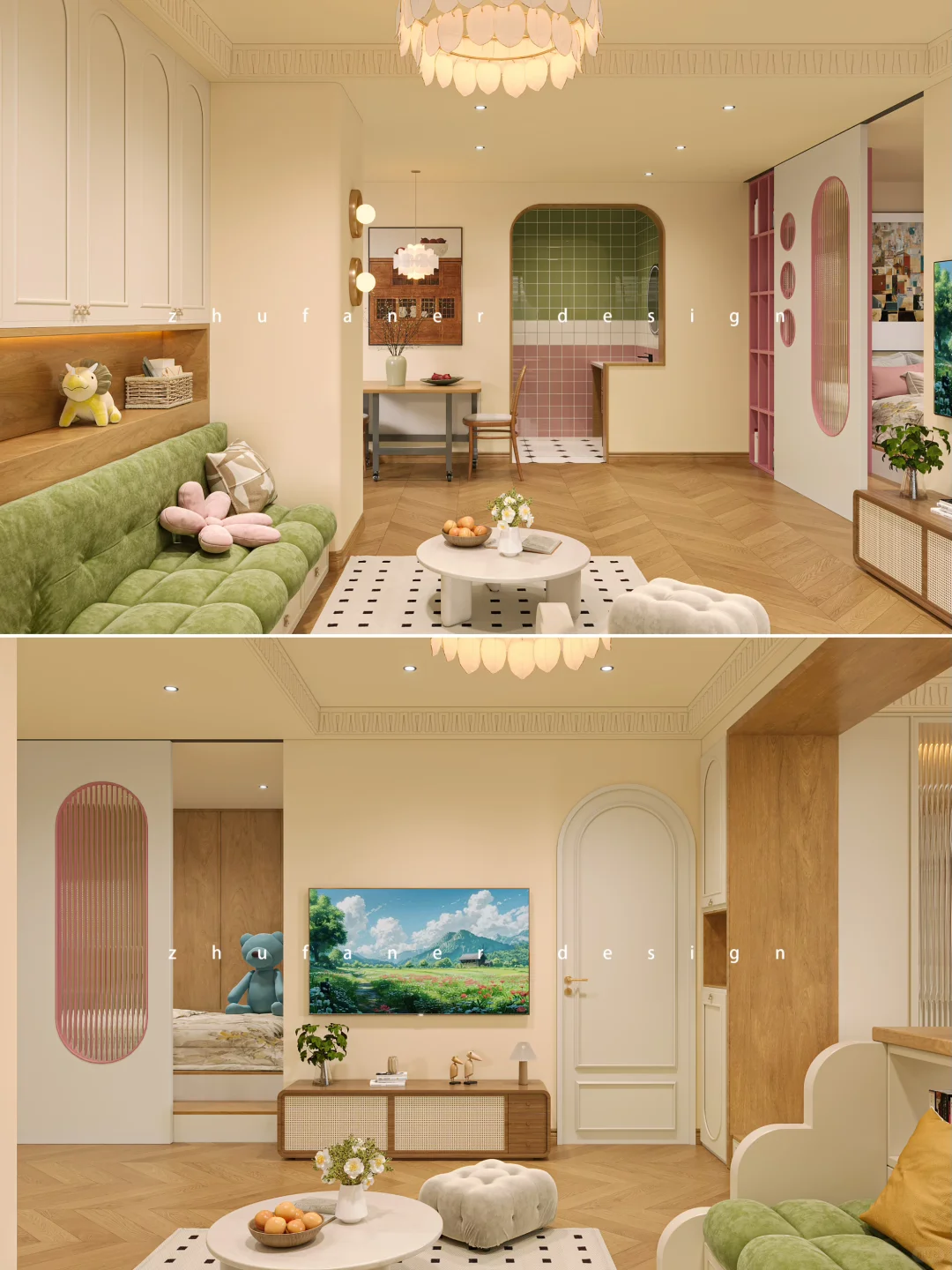 思路打开，老房靠四用地台扩容，两室荣登三居