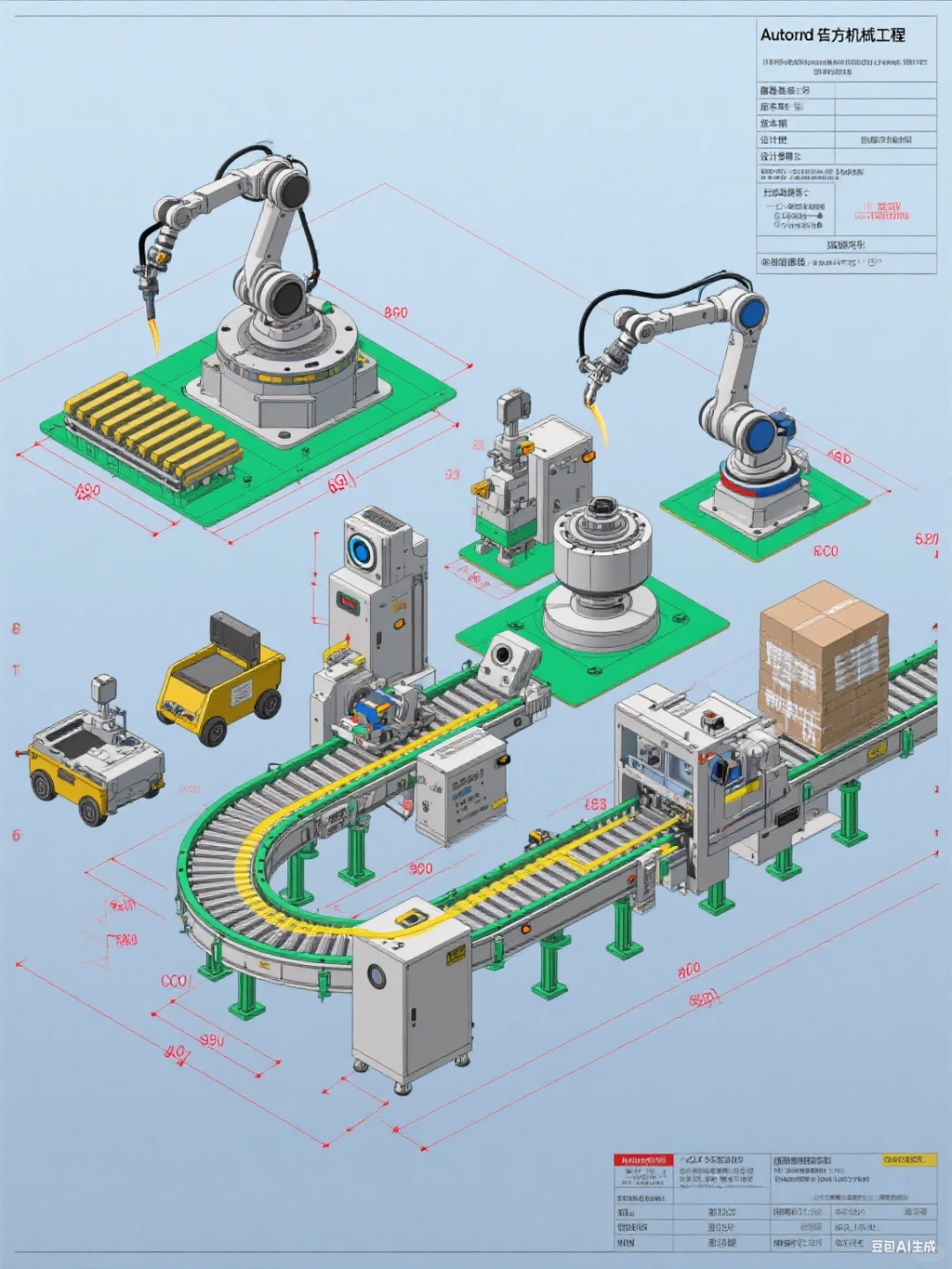 212 套自动生产线 3D 图纸,机械设计必备
