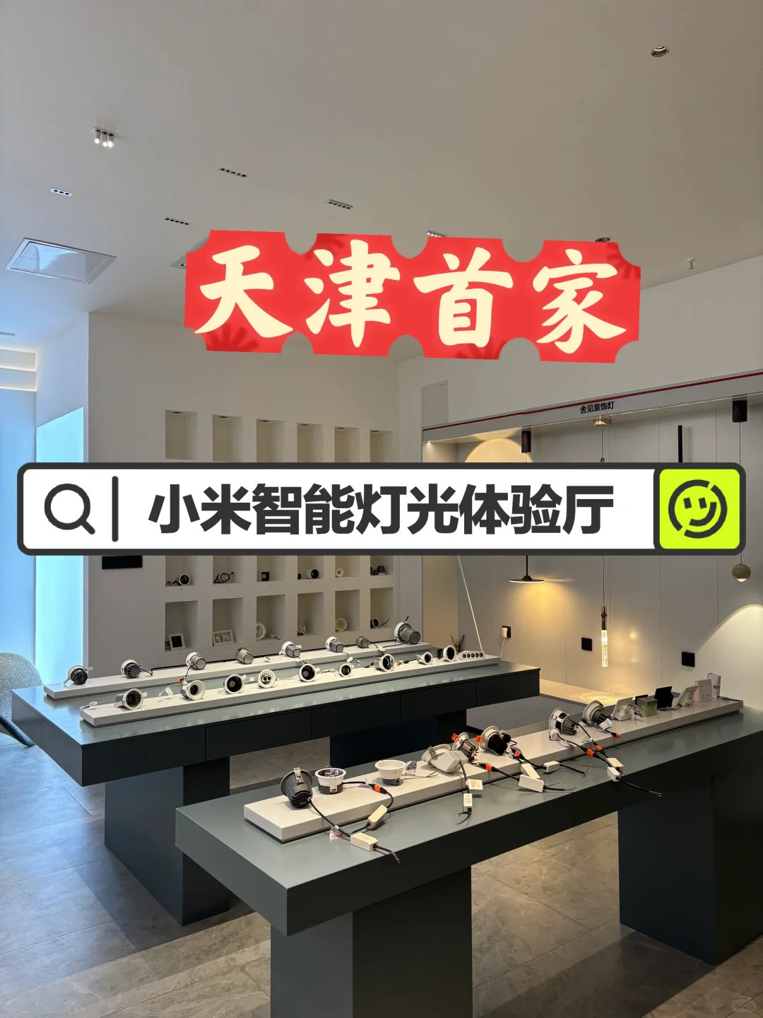 天津首家❗️200平米的小米智能灯光体验展厅