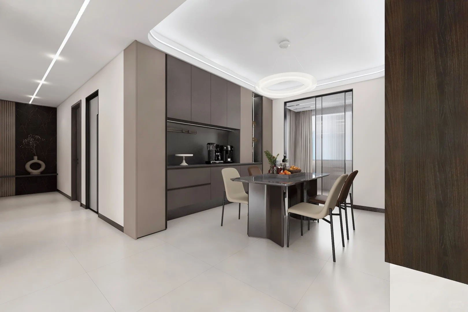 多伦定制丨锦绣豪庭，123平，意式极简！