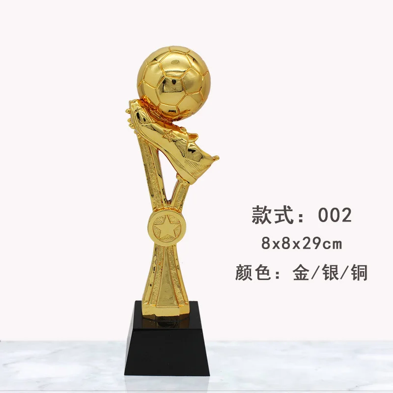 树脂奖杯足球先生金鞋金球奖杯