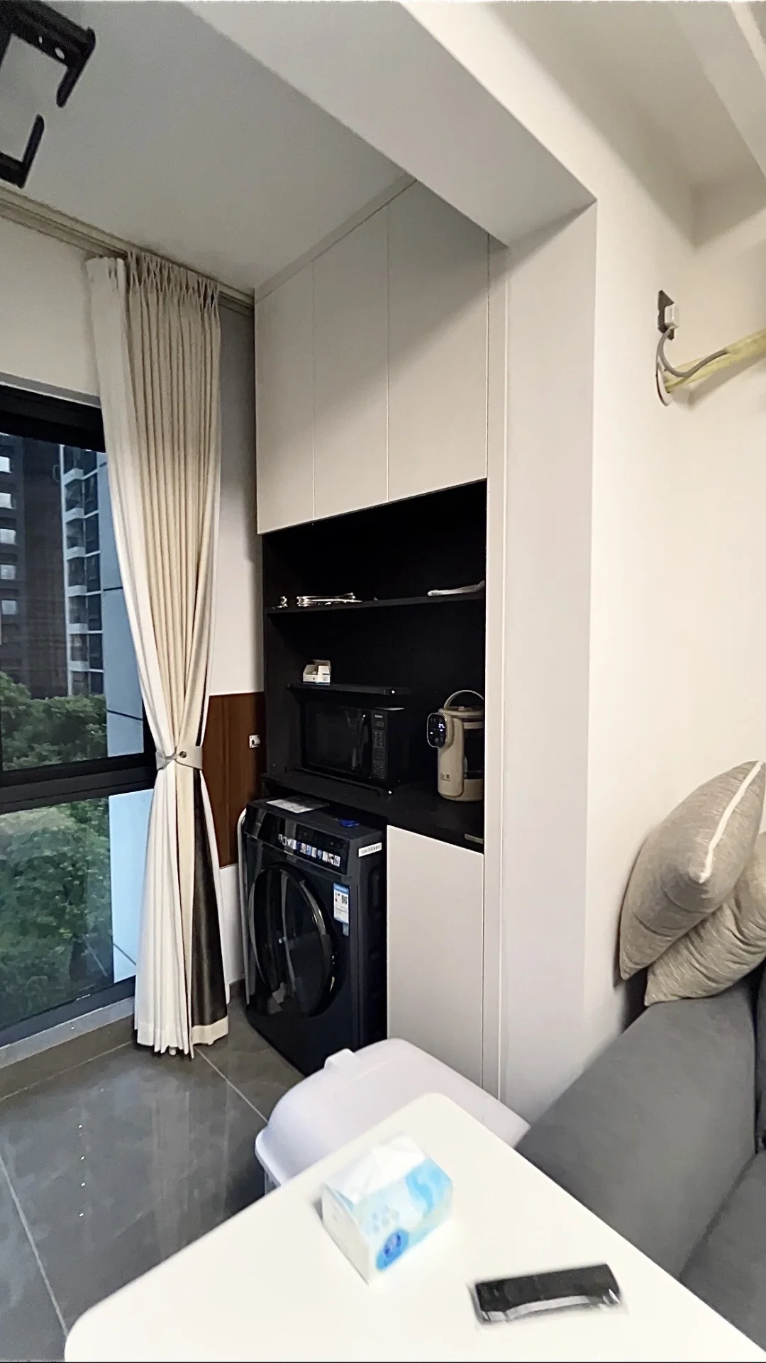 小户型阳台柜改造一柜多用，把空间利用到..