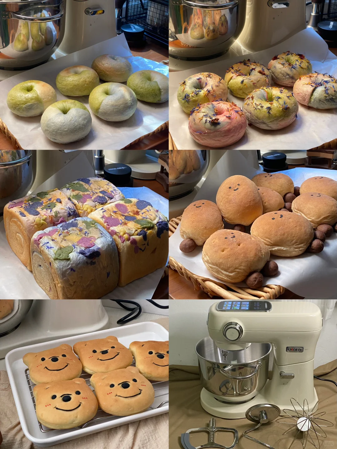 用高比克007画境厨师机做了莫奈花园贝果～