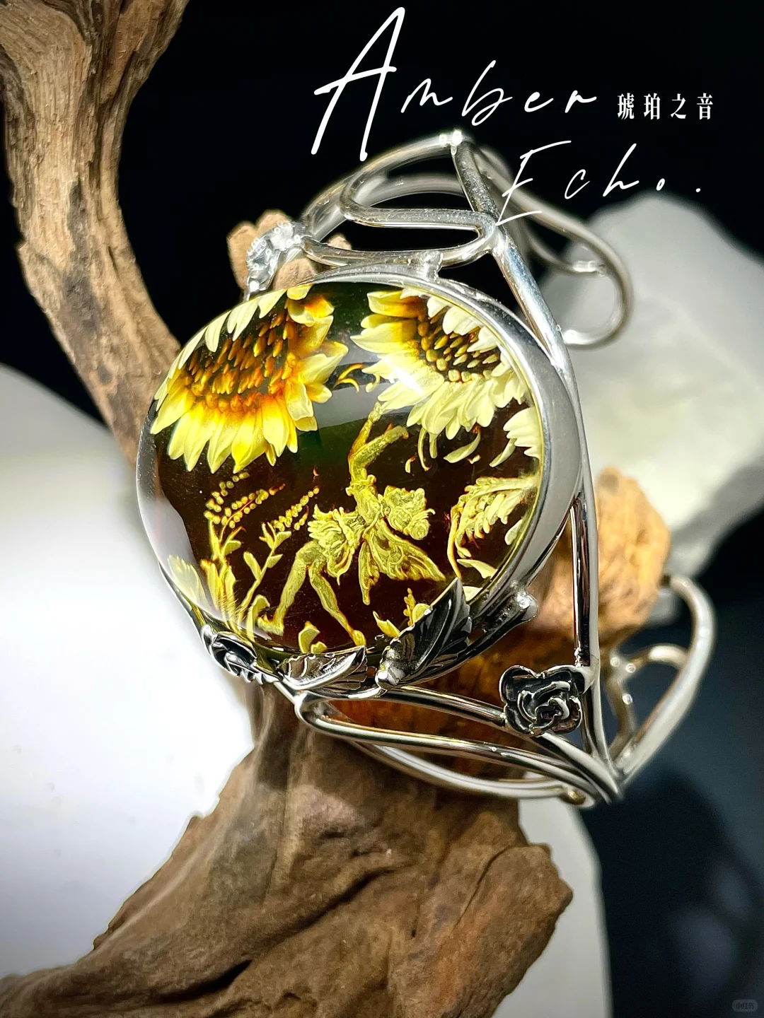 马汀阴雕·琥珀里的时光浮雕