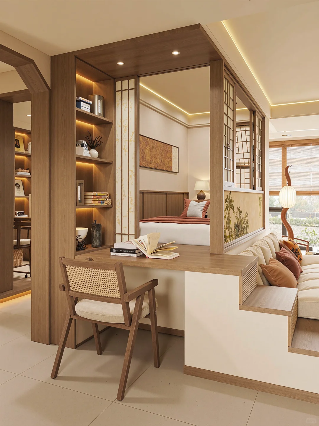 ?被业主狂夸的宋式新家!一房三用到极致