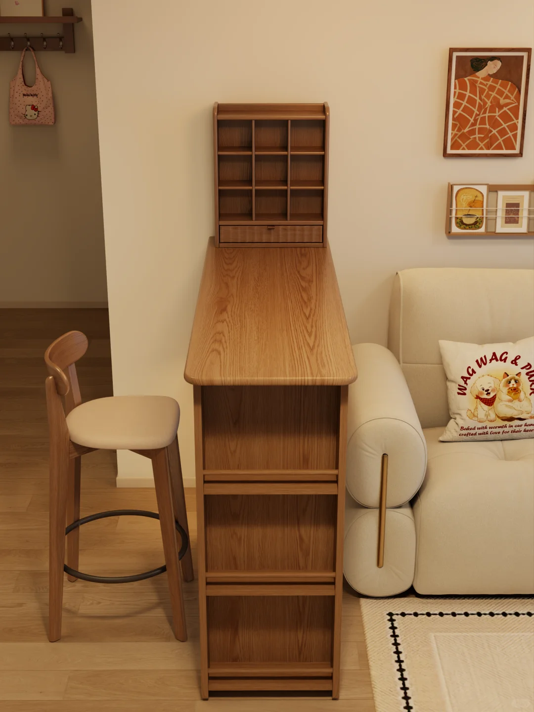 哈哈哈，吧桌隔断抄作业成功啦！！