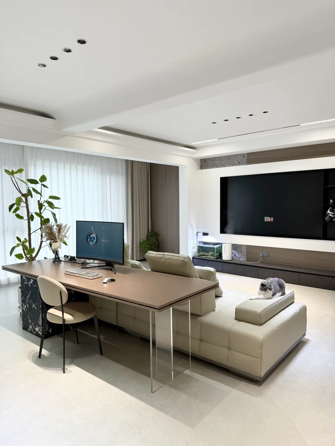 客厅书房一体式 | 打造多功能空间✨