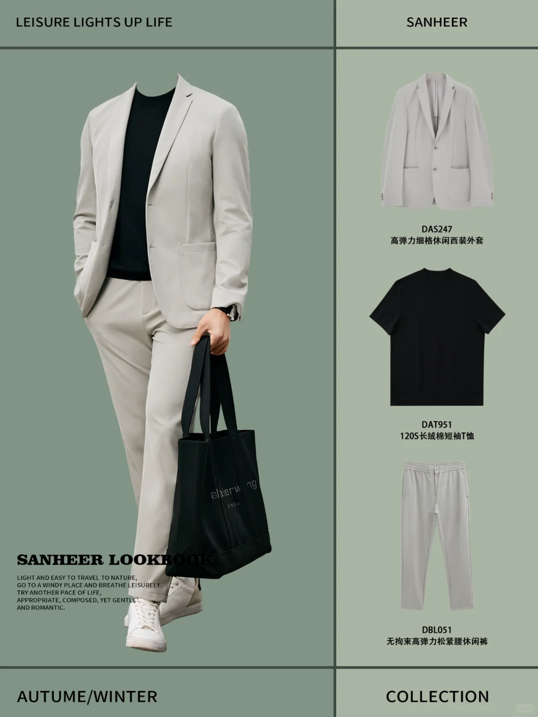 男士轻熟高级感穿搭 日常职场通勤风搭配