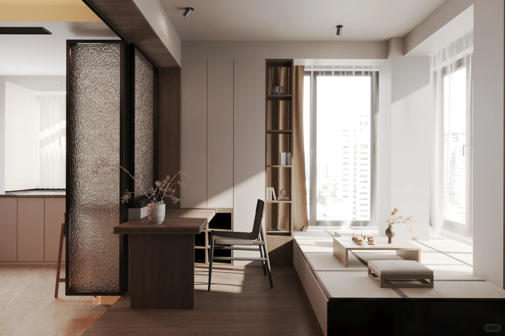 ?150 ㎡｜意式｜承重柱与岛台结合的艺术