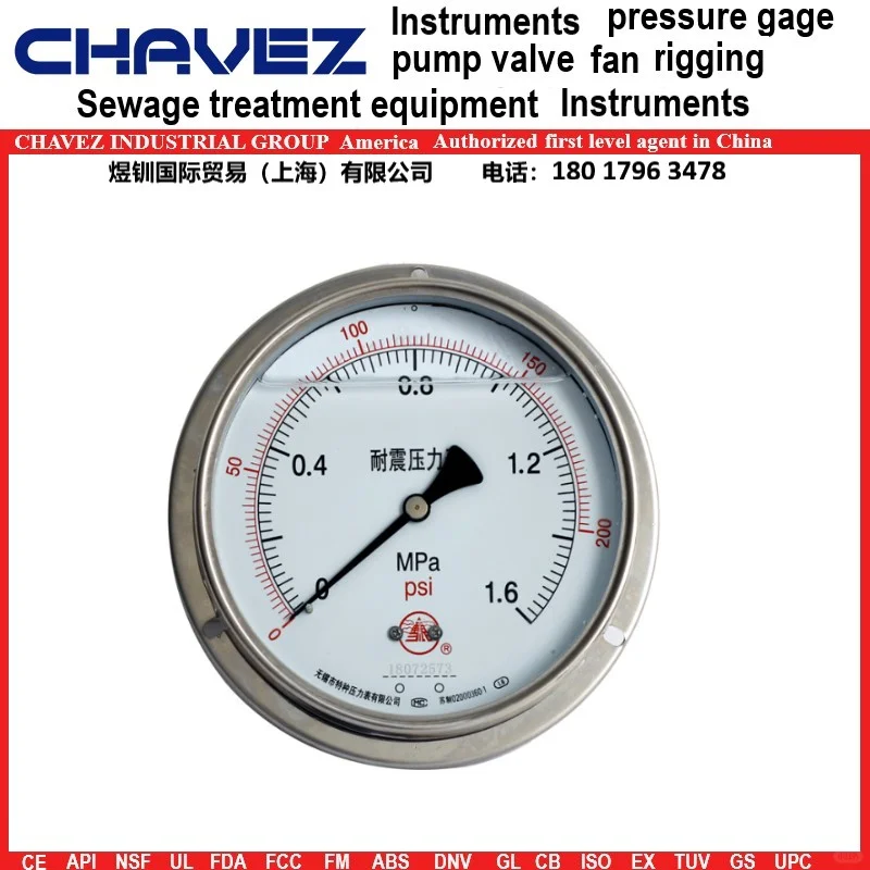 进口船用压力表工作原理 CHAVEZ查韦斯