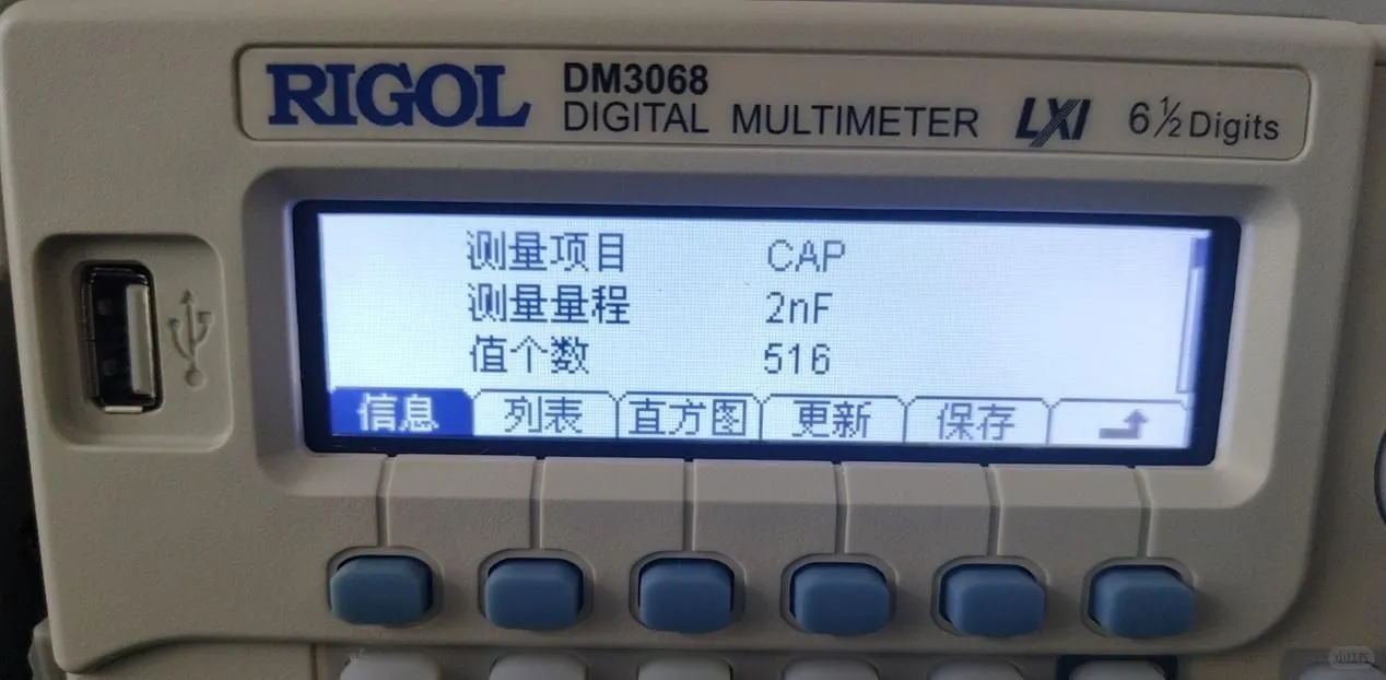 如何使用普源DM3068数字万用表测量电容