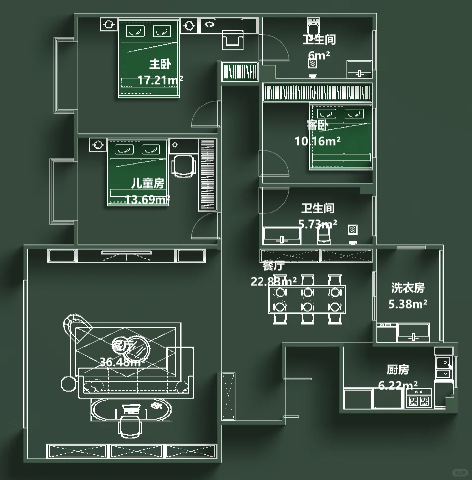 多伦定制丨锦绣豪庭，123平，意式极简！