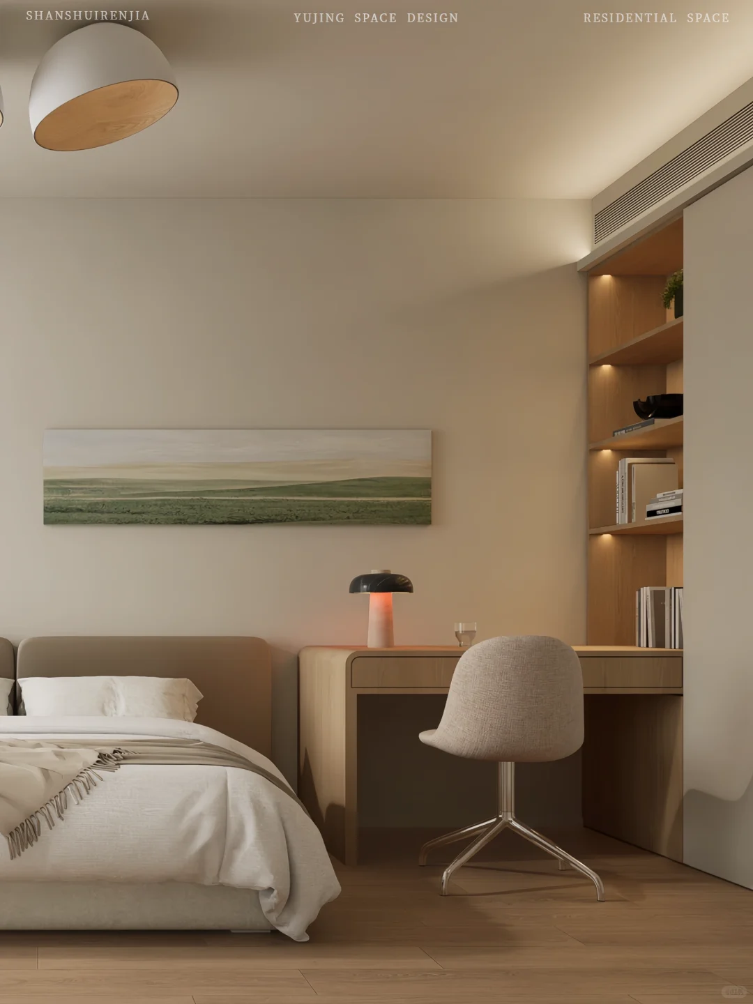 170㎡诗意栖居｜动静分区的治愈系私宅设计