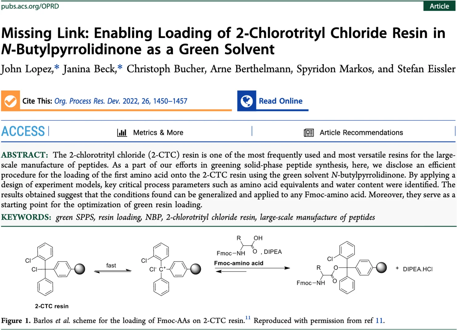 27.1NBP绿色溶剂用于多肽合成树脂负载工艺