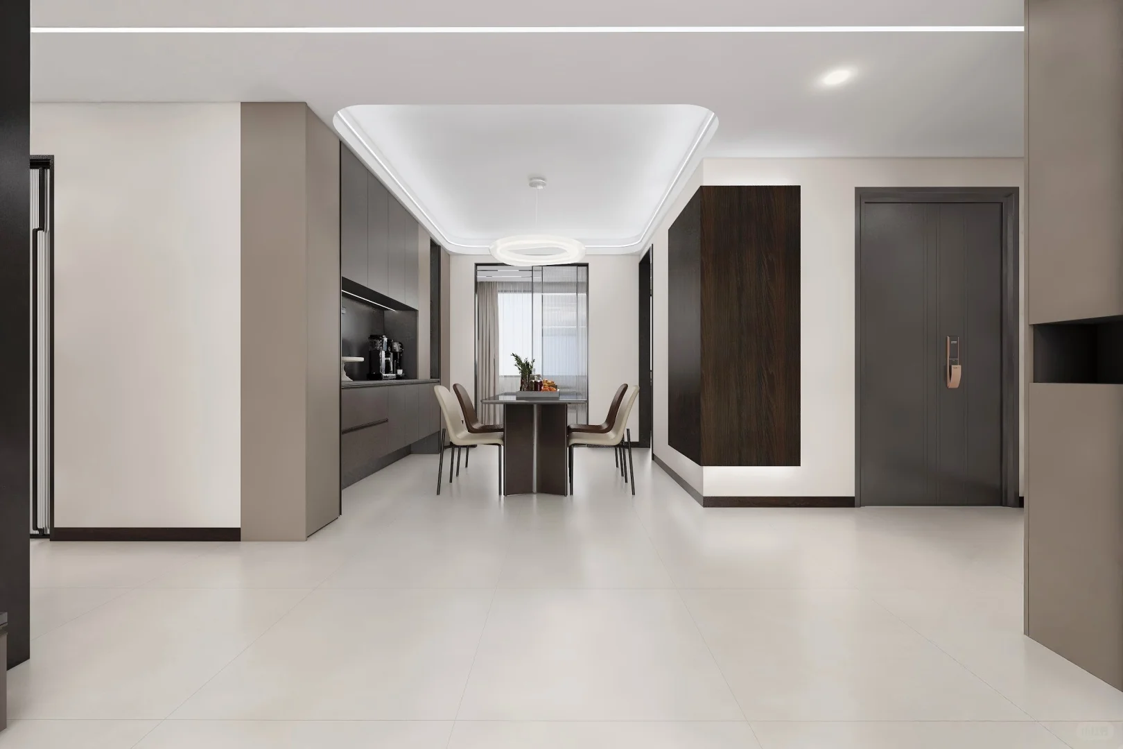 多伦定制丨锦绣豪庭，123平，意式极简！