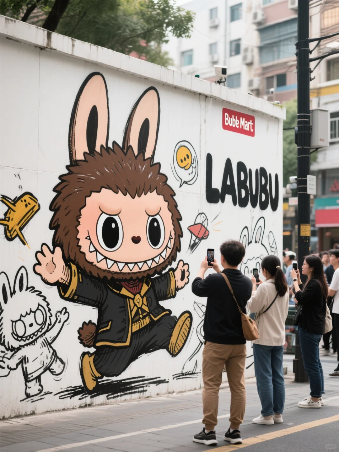 一束光照进来的时候，他竟然笑了，墙绘涂鸦