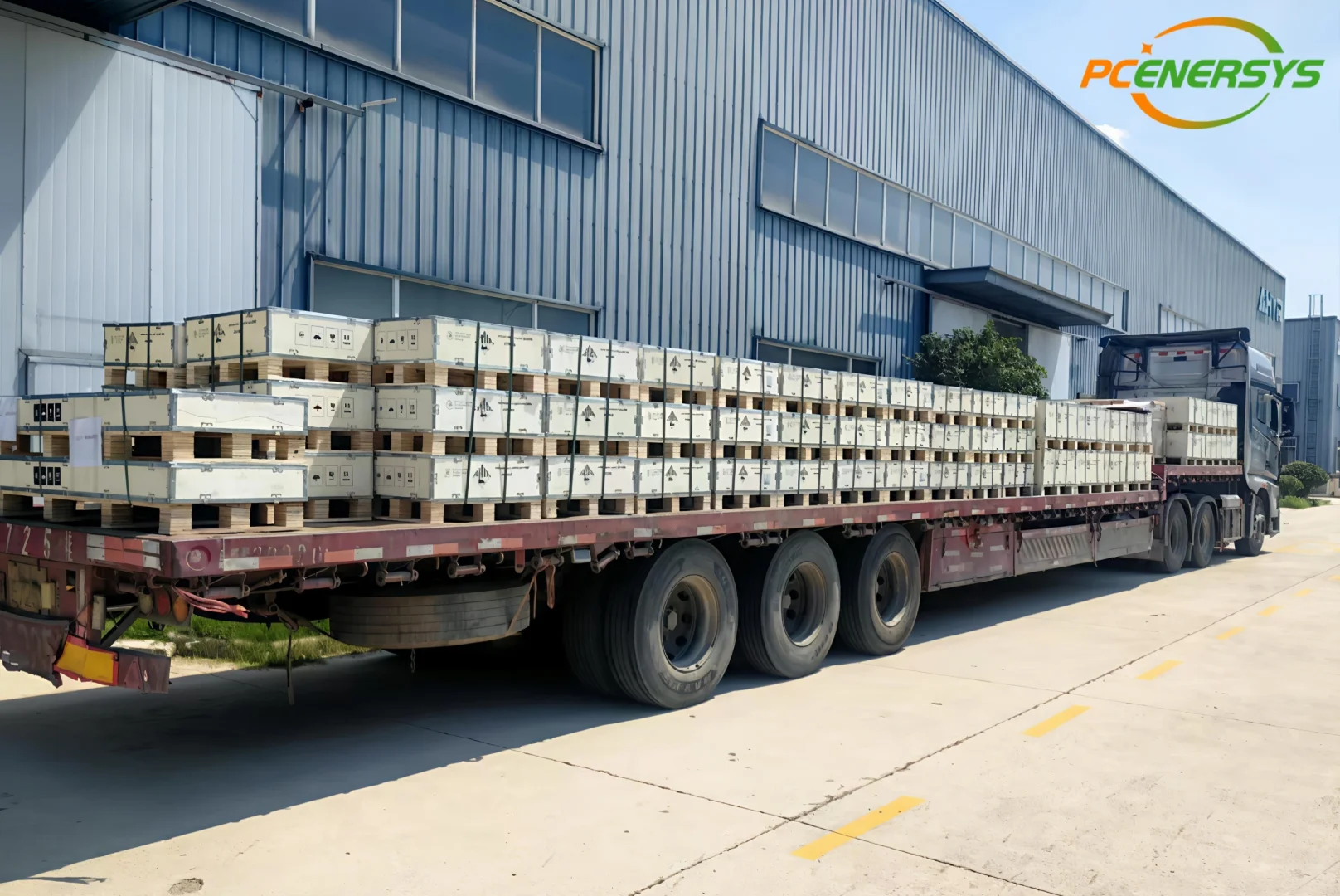 工厂今天又装满啦！电池都要出国了