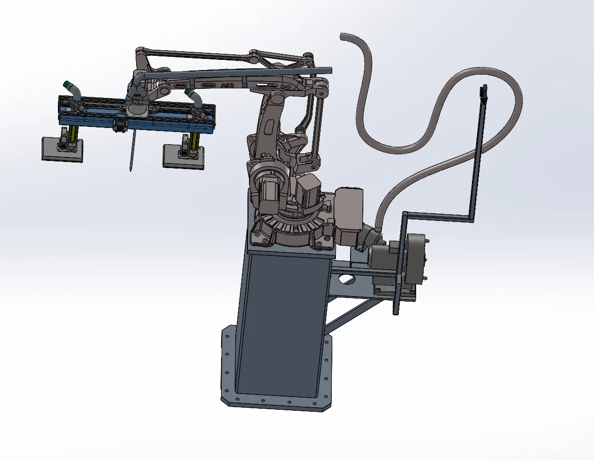 基于ABB六轴工业机器人自动上下料与输送系统