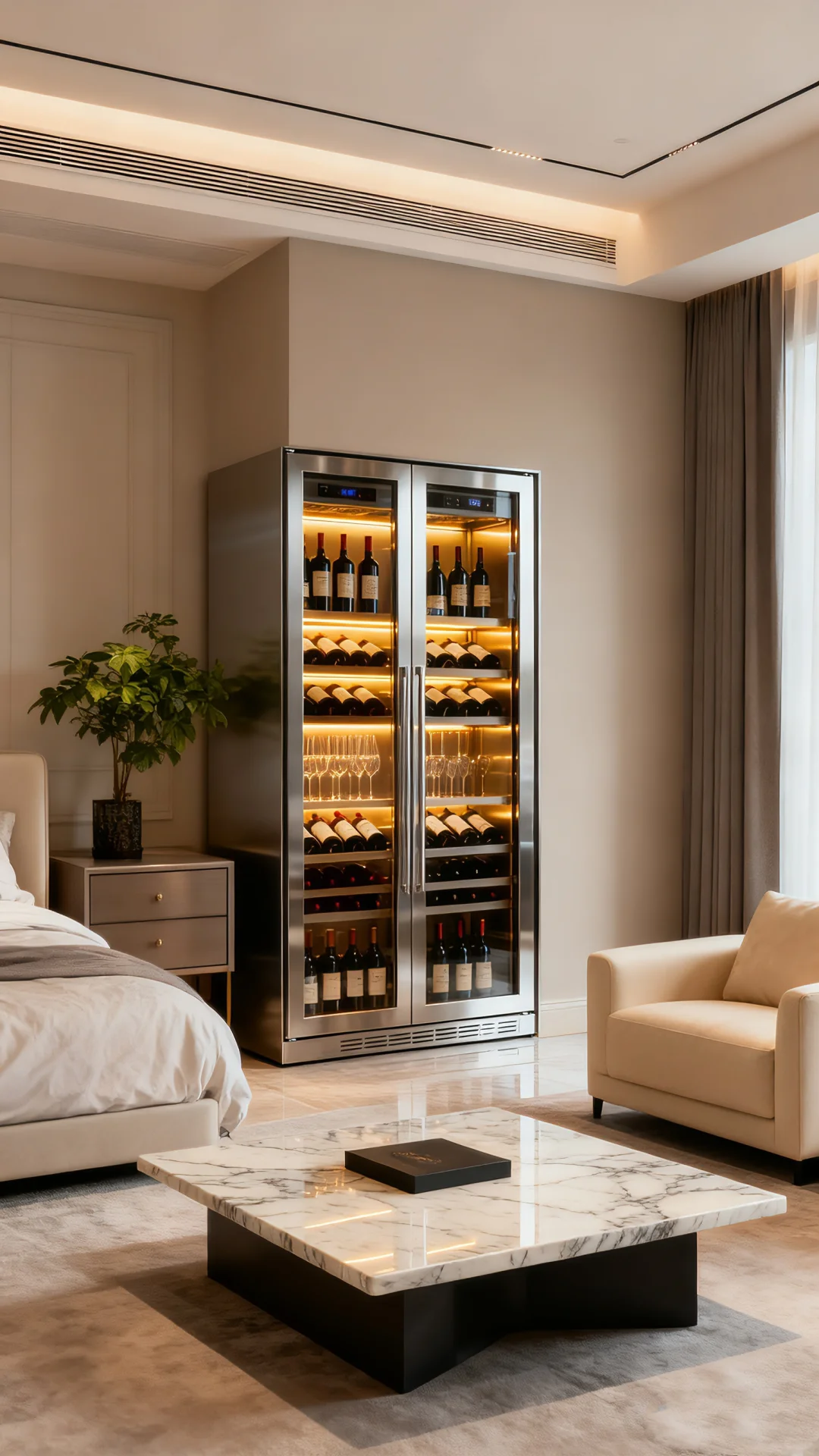 充满设计感的酒柜让居家空间提升生活品质