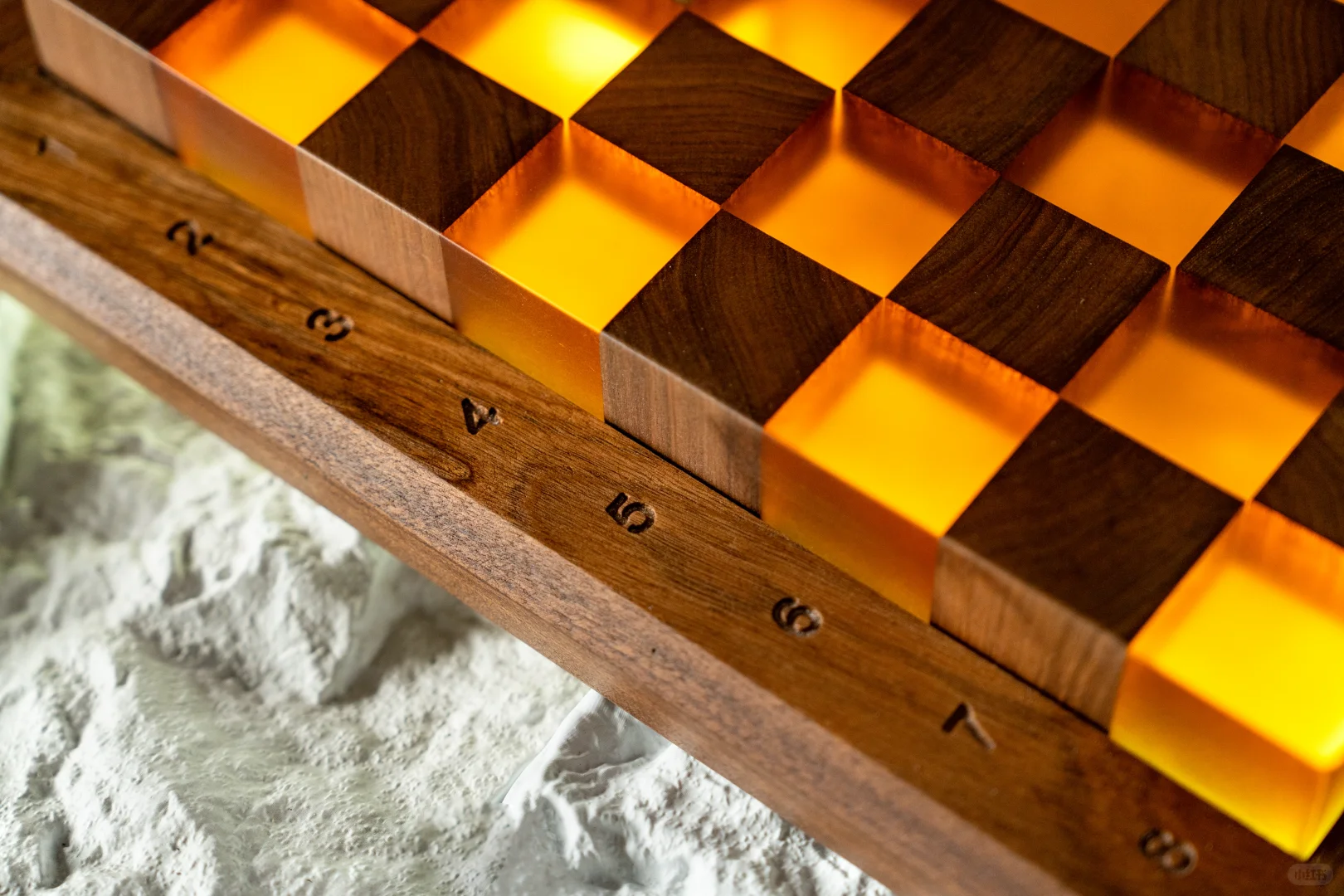 ▪️树脂｜手工定制树脂国际象棋棋盘