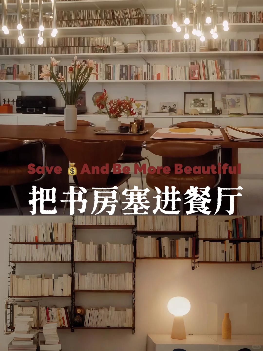 别再单独装书房了‼️餐厅+书房省?又美观✨