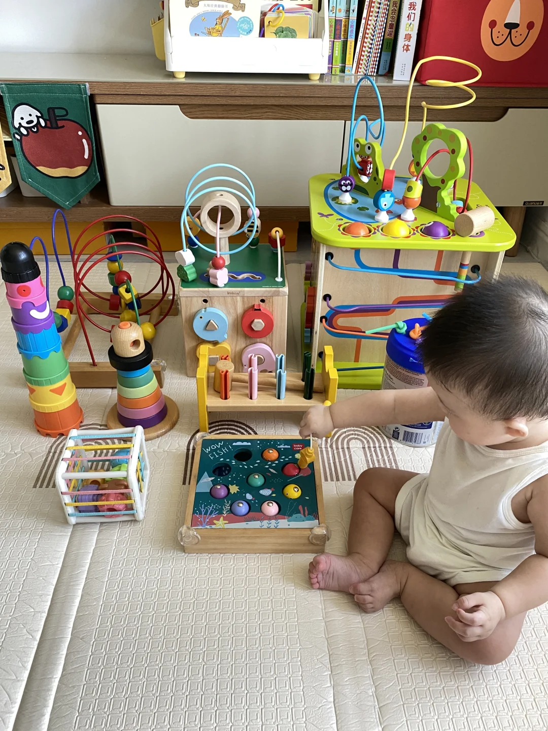 远离声光电|8月龄宝宝早教玩具分享