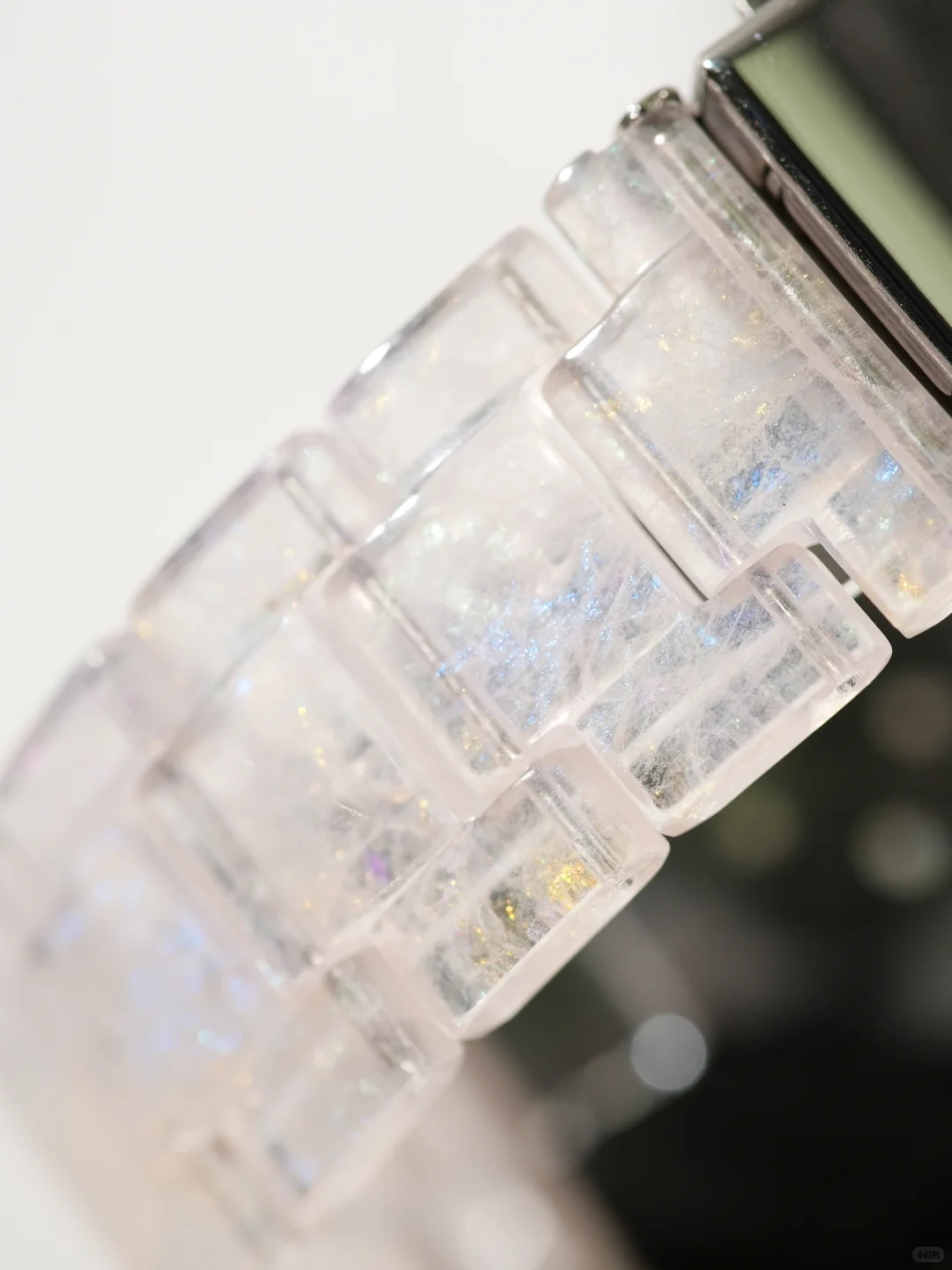 鎏金镶嵌 ✨透明树脂小众款表带 美到失语