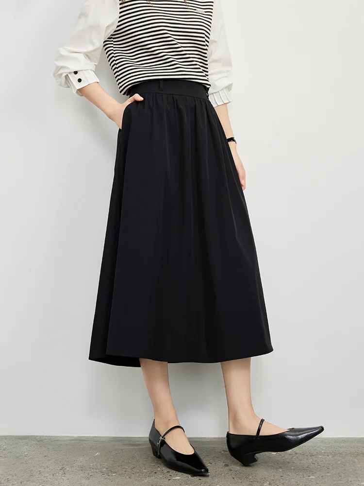 欧莎 ·经典法式复古黑裙小伞裙