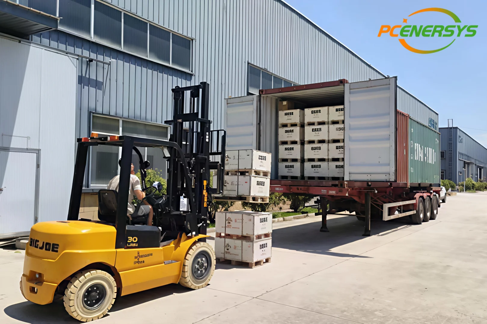 工厂今天又装满啦！电池都要出国了