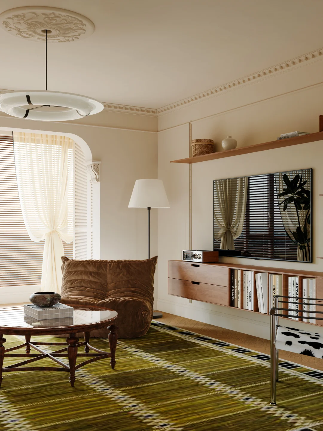 164㎡中古风老房改造，梳理家的布局（附图纸）