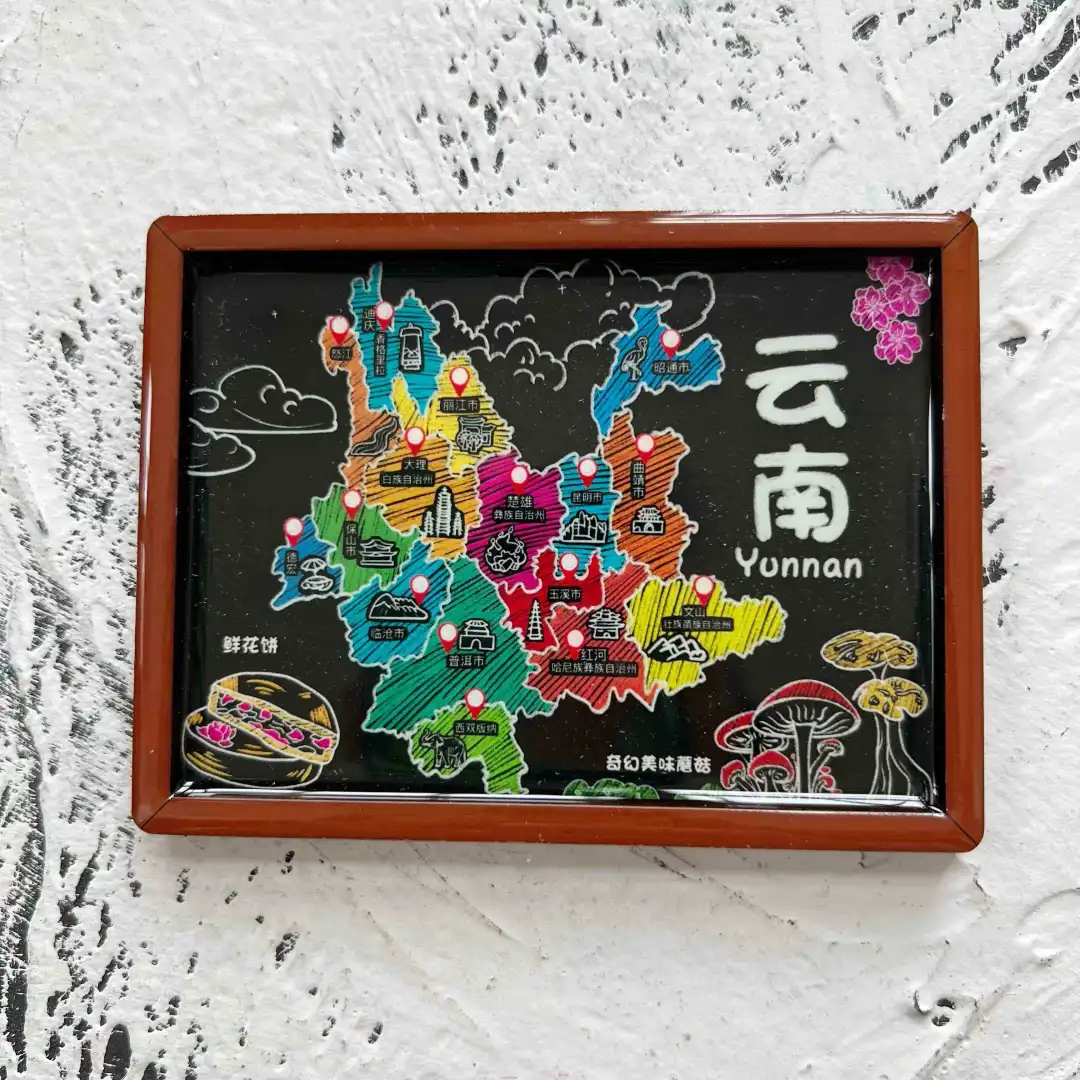 云南旅行宝藏纪念品，冰箱贴超有料?