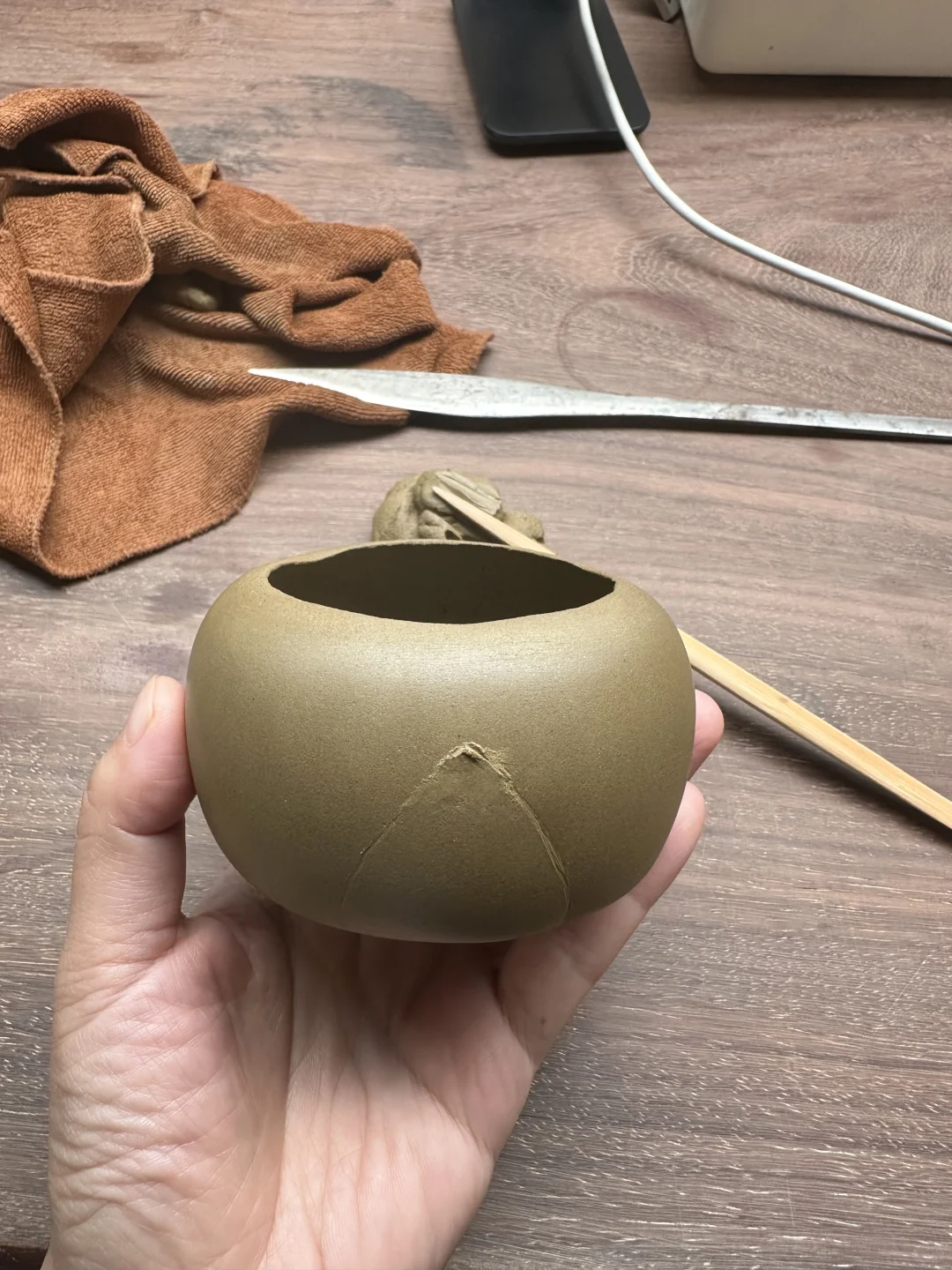 做一个莲花小盂…手工独一无二