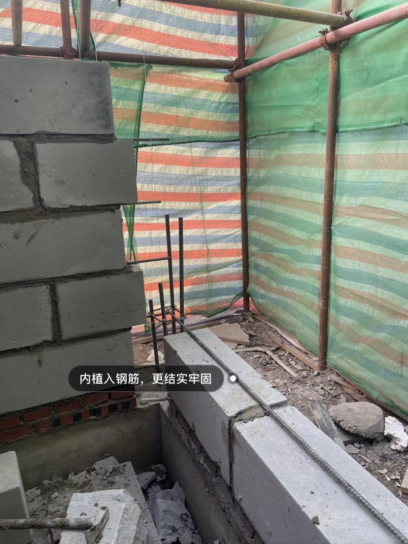 天津新建墙体要加入钢筋才稳定！