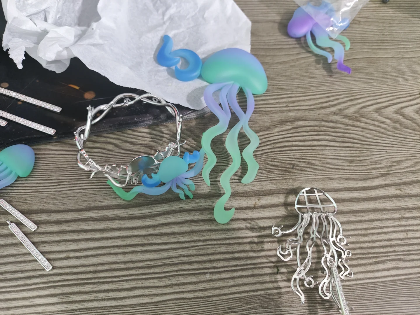 树脂金属综合材料左滑看实物！