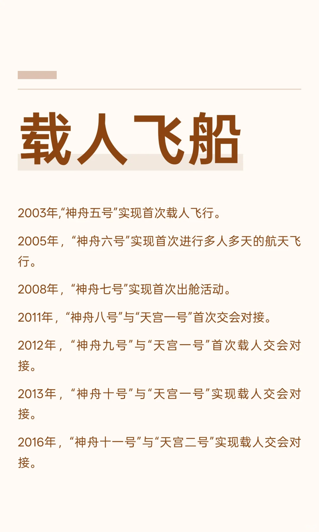 航空常识——载人飞船历程（一）