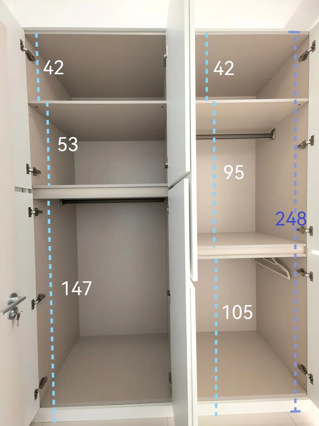 从小红书抄来的衣柜 落地成功（附尺寸）