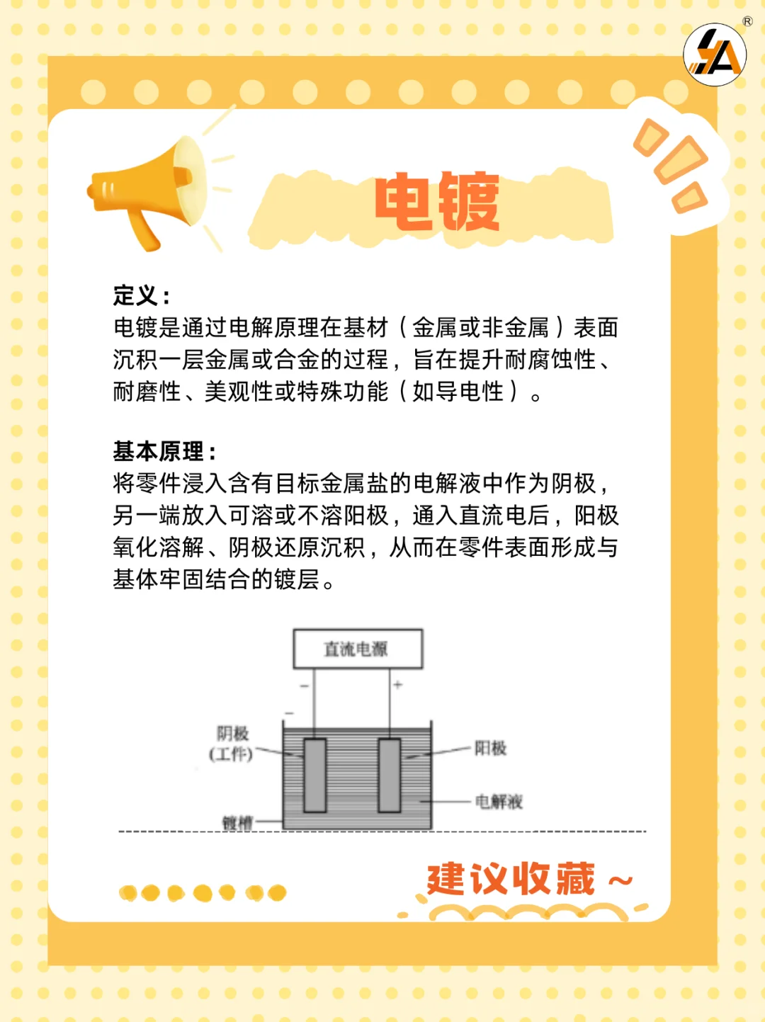 表面处理工艺分享来啦--电镀