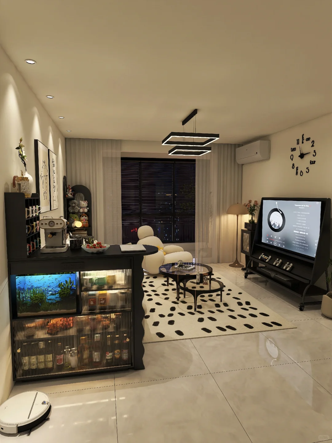 谁懂啊❗️沙发边放个吧台，客厅瞬间高级了