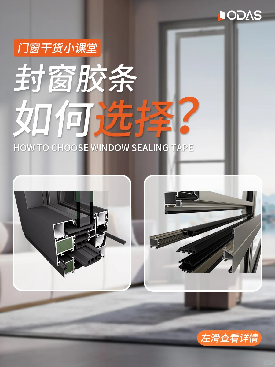 门窗干货小课堂｜封窗胶条怎么选❓
