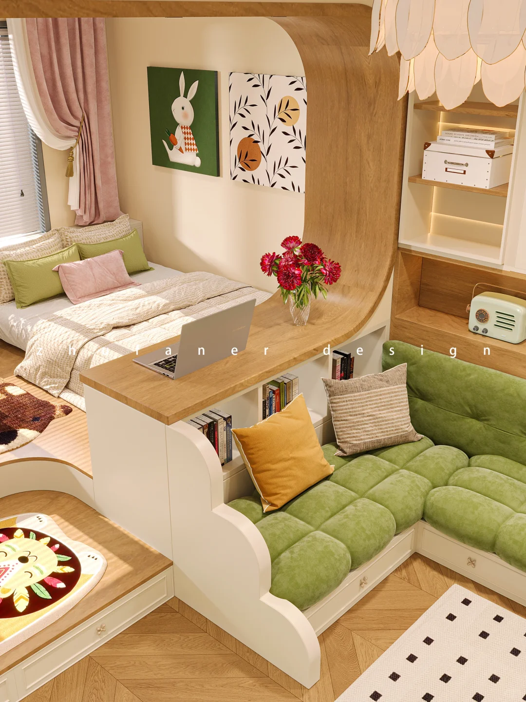 思路打开，老房靠四用地台扩容，两室荣登三居