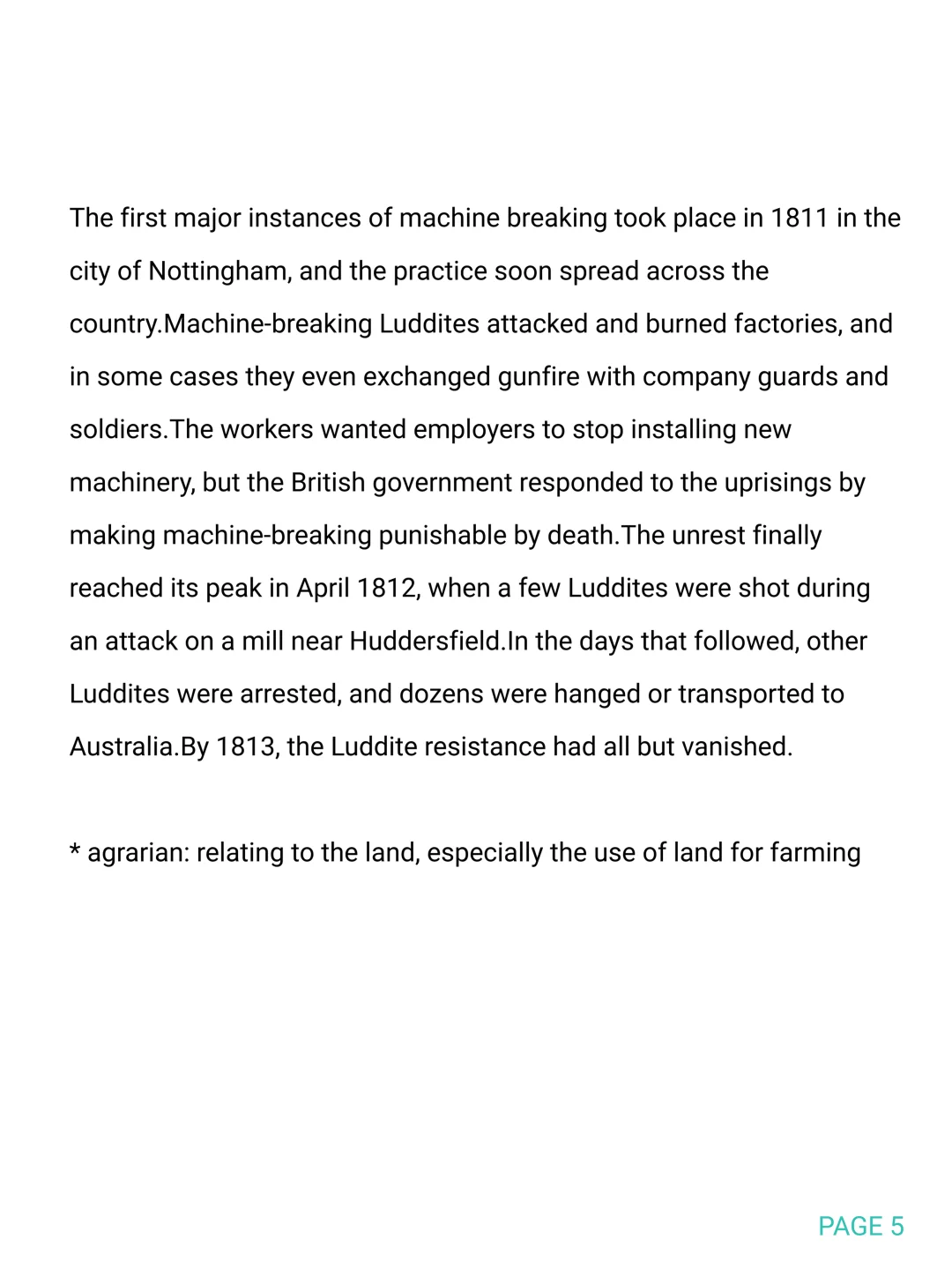 雅思阅读The Industrial Revolution