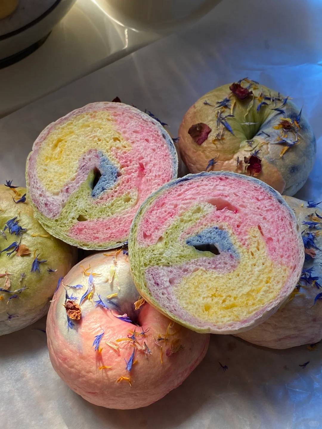 用高比克007画境厨师机做了莫奈花园贝果～