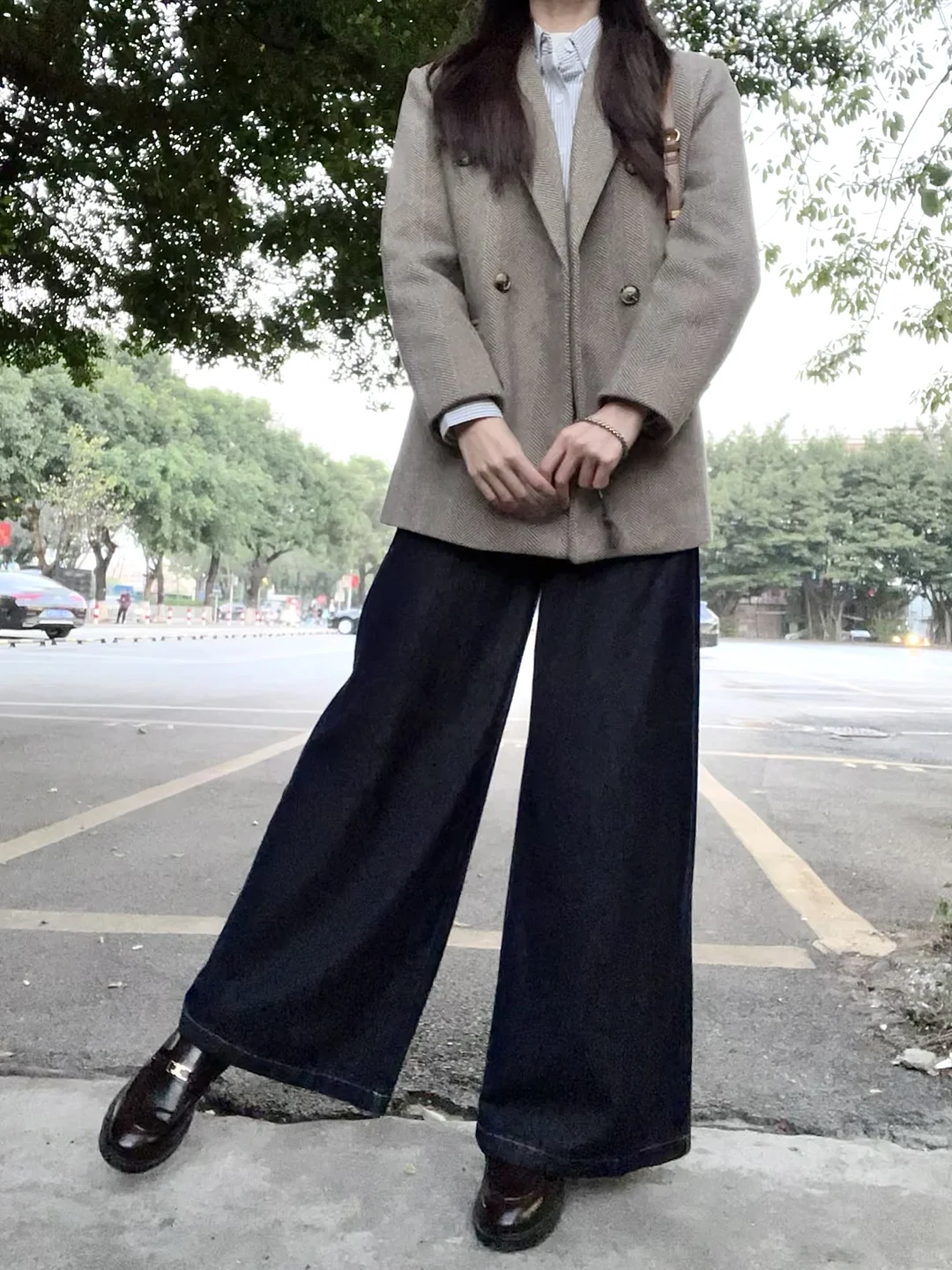 我愿称之秋冬高智感干练气质上班通勤叠穿！