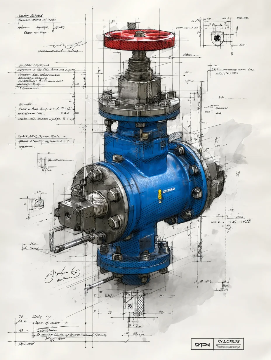 工业闸阀 设计手稿
