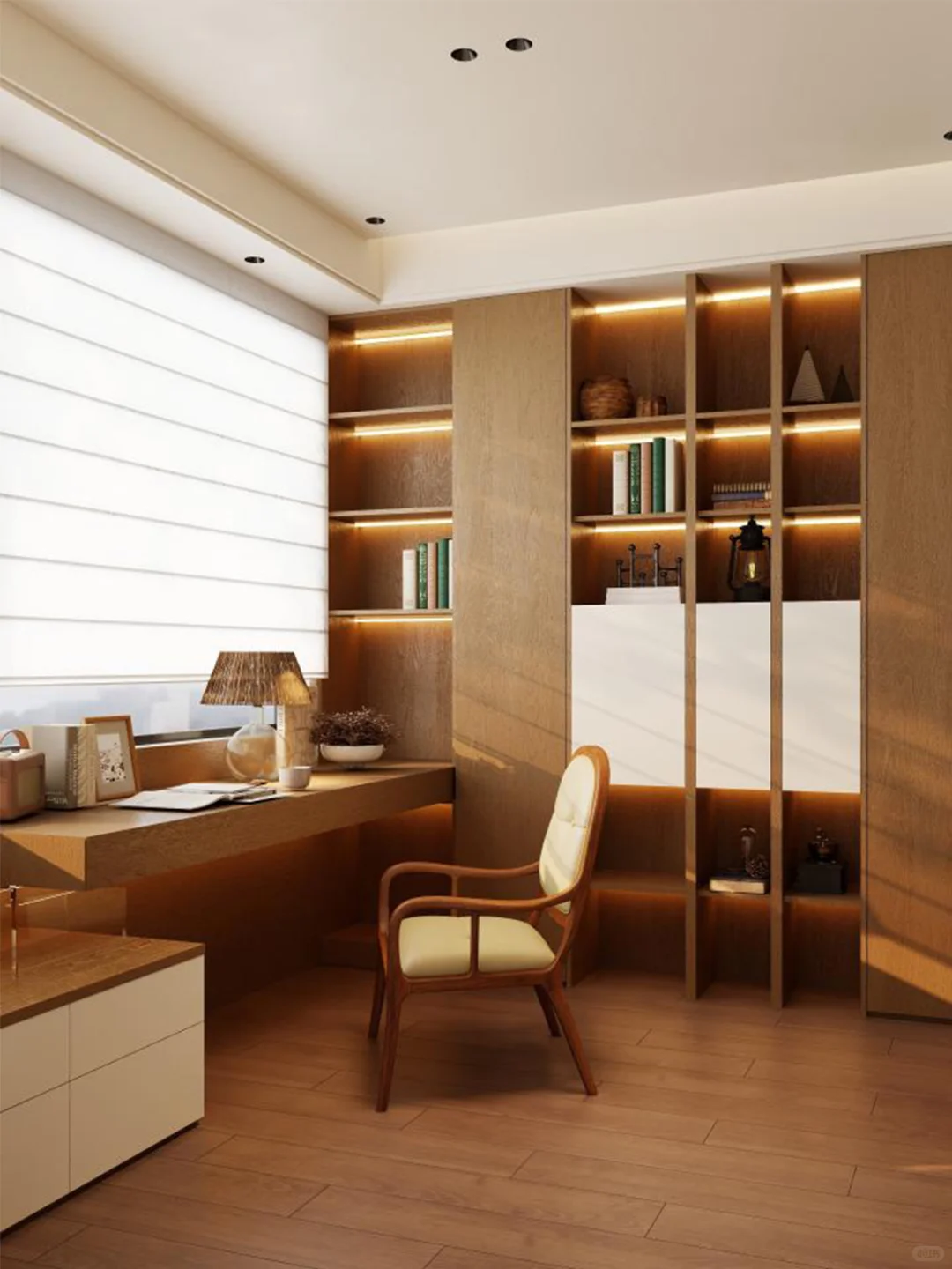 158㎡中古风+奶油色，拿捏复古电影感！