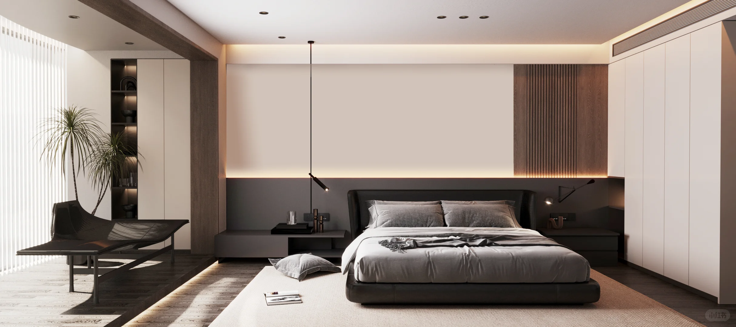 ?150 ㎡｜意式｜承重柱与岛台结合的艺术