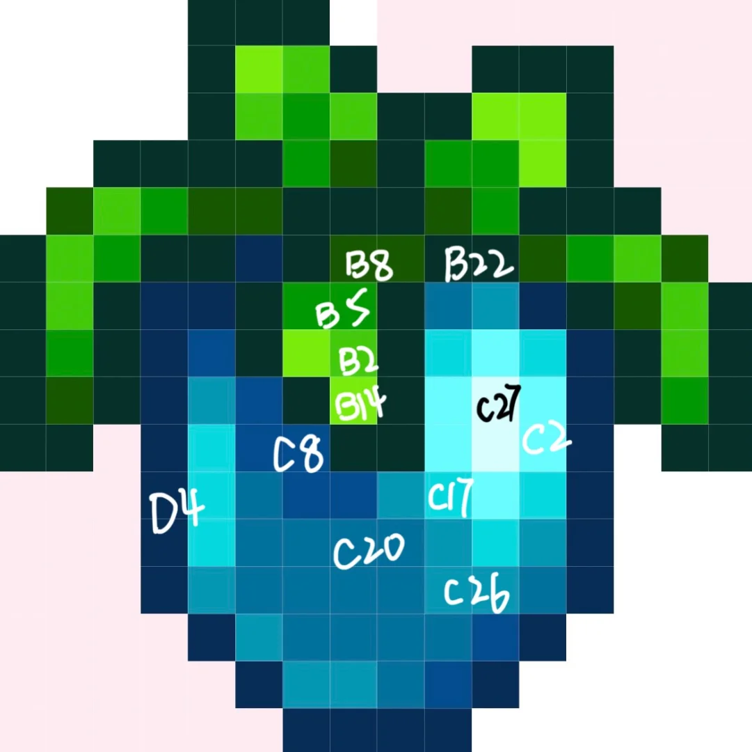 星露谷｜ 上古水果 拼豆图纸