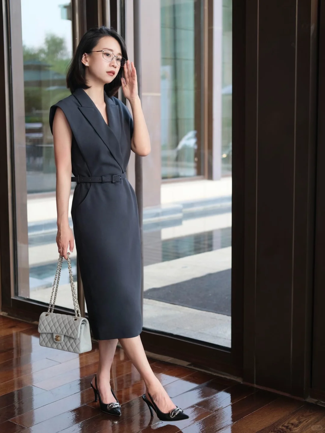 职场女博士OOTD丨气质西装裙 高智感拿捏